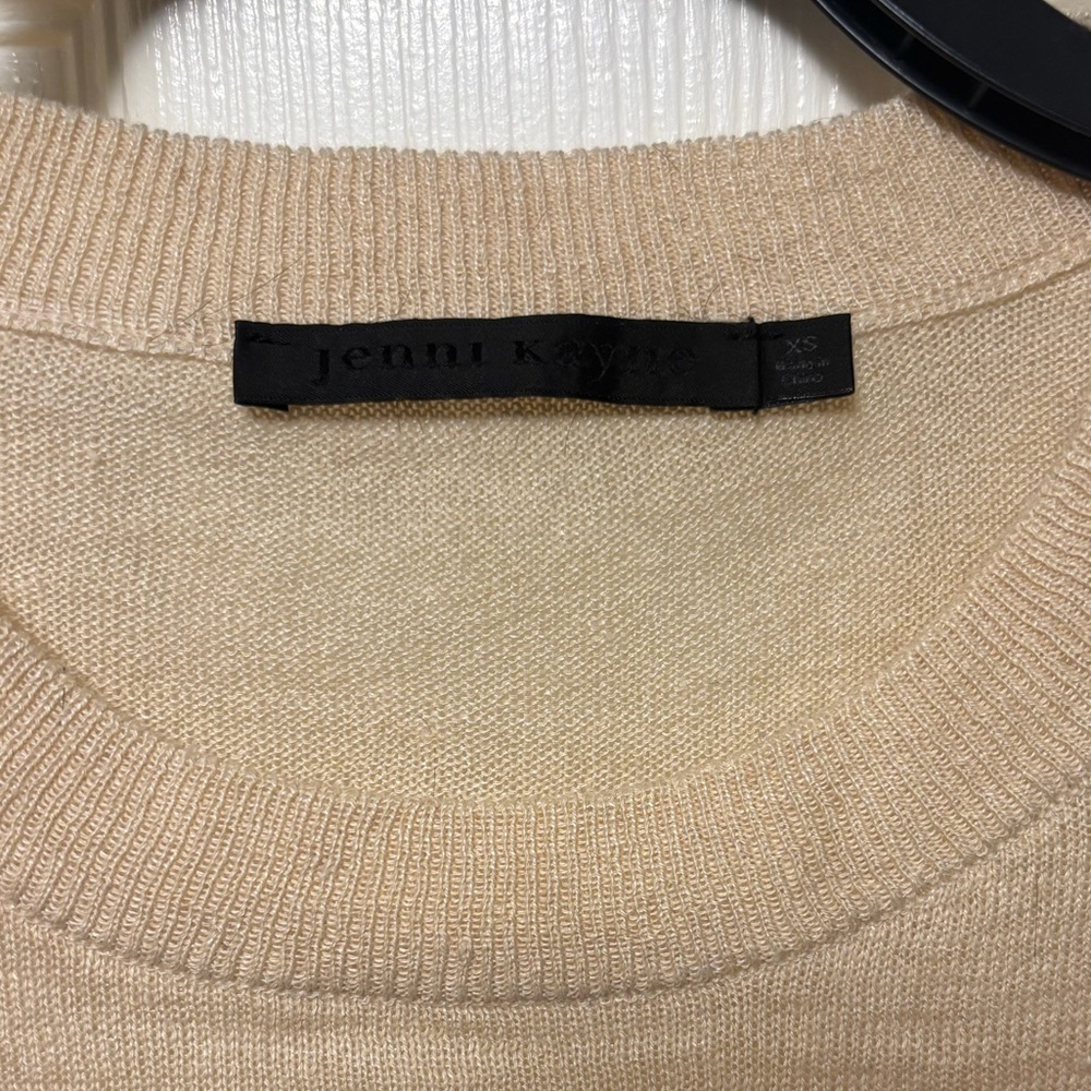 JENNI KAYNE Finley Crewneck Sweater in Cream - Picture 4 of 10